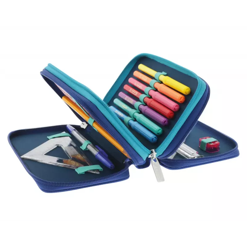Pieštukinė Herlitz TriCase Dip Dye 31 vnt mėlyna/turquoise poliesteris 190x115x70 mm