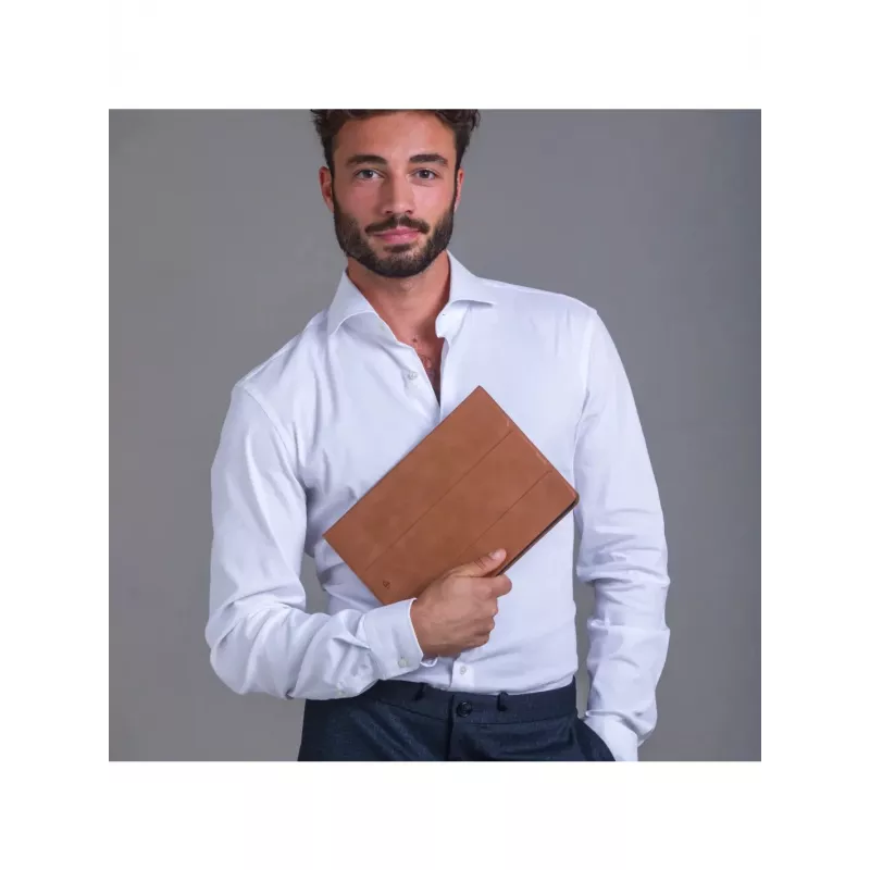 Folio dėklas d bramante iPad Pro 11 colių (M5 2025 / M4 2024) – natūrali oda, stovo režimas