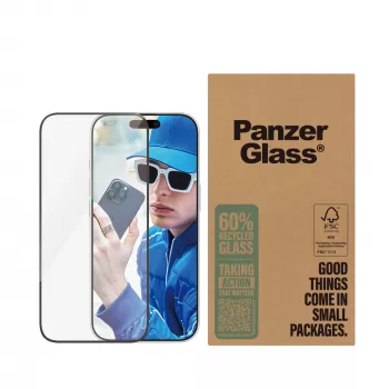 PanzerGlass ® ekrano apsauga iPhone 16 Pro | Ultra-Wide Fit | BULK