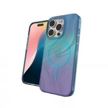 Dėklas ZAGG Milan Snap Apple iPhone 16 Pro Deep Aurora, Mėlyna, Violetinė