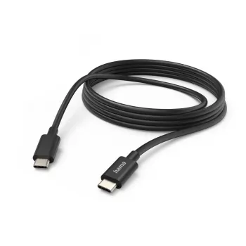 Hama įkrovimo laidas, USB-C – USB-C, 3 m, juodas