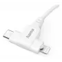 Hama 00201722 USB kabelis USB 2.0 1,5 m USB C USB C/Lightning Baltas
