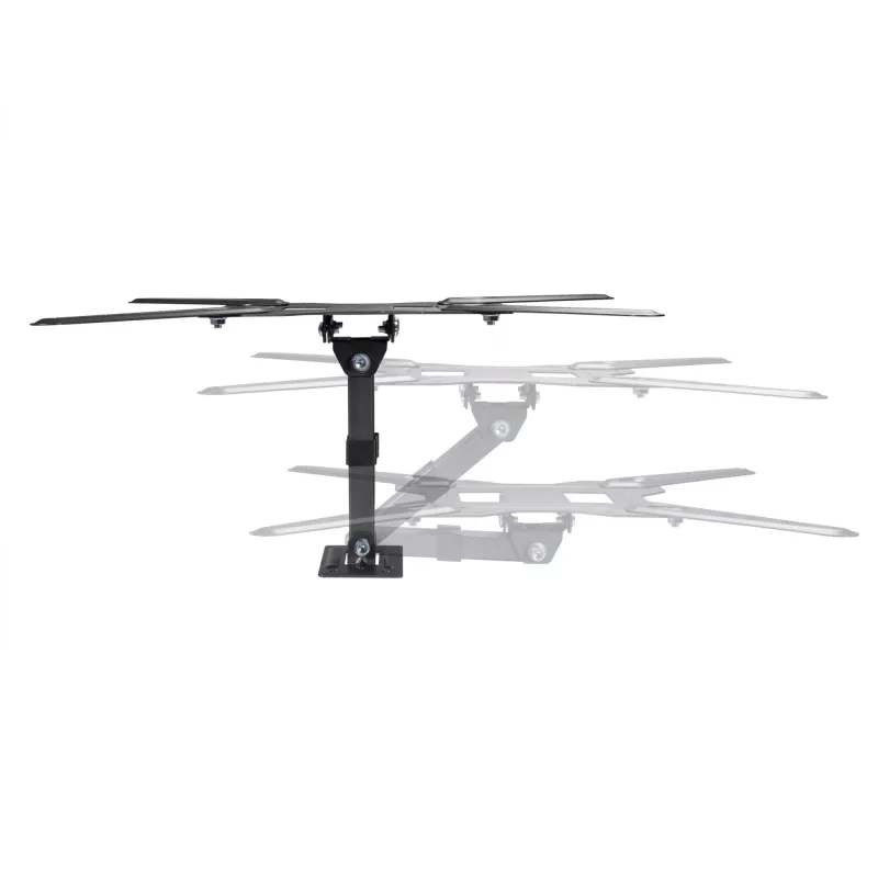 Equip pilno judesio TV laikiklis sieninis 23-55 col., VESA 100x100-400x400 mm, juodas