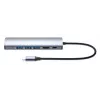Manhattan 6-in-1 USB-C dokas / centrinė stotis – Ethernet, HDMI, USB-A (x3), USB-C su Power Delivery 100W