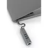 USB Hub Terratec Connect c2 sidabrinis