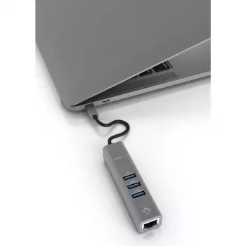 USB Hub Terratec Connect c2 sidabrinis