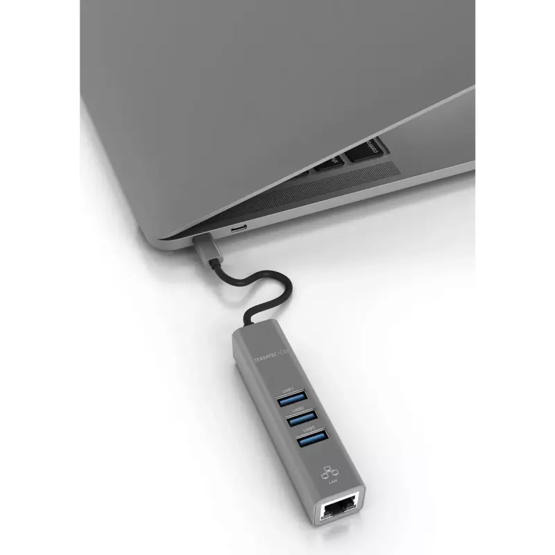 USB Hub Terratec Connect c2 sidabrinis