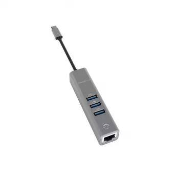 USB Hub Terratec Connect c2 sidabrinis