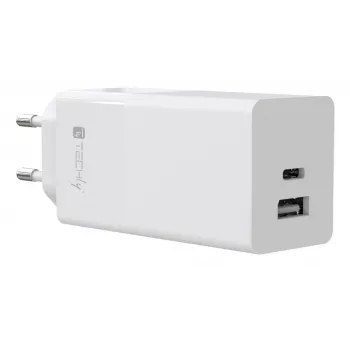 Techly IPW-PD100W-WH USB-C greitasis sieninis kroviklis 100W baltas