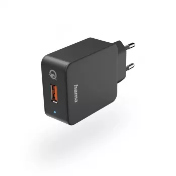 Hama Qualcomm® Quick Charge™ 3.0 greitasis kroviklis išmaniesiems telefonams, juodas, AC