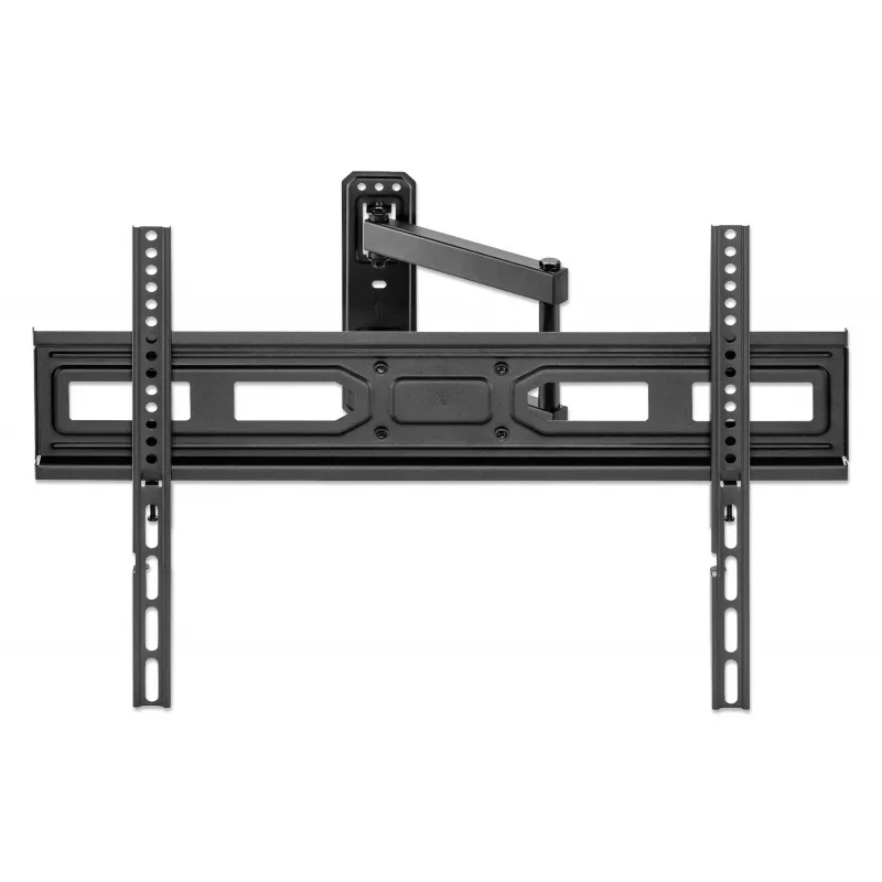Manhattan pilno judesio TV ir monitorių laikiklis sieniniam montavimui, nuo 32 iki 65 colių, VESA 100x100–600x400 mm, juodas, iki 35 kg, viso naudojimo laiko garantija