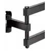 Manhattan pilno judesio TV ir monitorių laikiklis sieniniam montavimui, nuo 32 iki 65 colių, VESA 100x100–600x400 mm, juodas, iki 35 kg, viso naudojimo laiko garantija