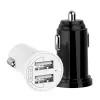 Techly Mini automobilinis įkroviklis 2 USB-A prievadai 12W / 2.4A juodas
