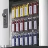 Durable 1966-23 rakinama dėžutė raktams, kombinuotas užraktas, aliuminis, sidabrinė