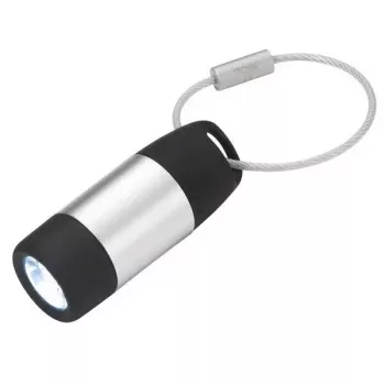 Raktų pakabuko žibintuvėlis TROIKA ECO CHARGE Juodai Pilkas LED USB