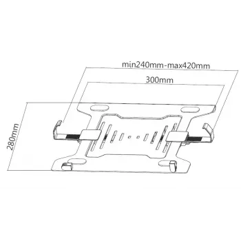 Pikštuvas nešiojamam kompiuteriui Equip, 10–15,6 col.