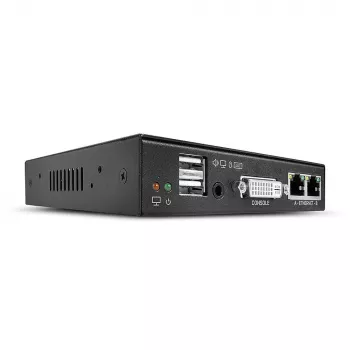 Lindy KVM per IP prieiga DVI-I, USB ir PS/2, laidinis, 1920 x 1200 pikselių, metalinis