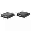 Lindy 140m Cat.6 DVI-D, USB, garso ir RS-232 KVM praplėtimo rinkinys, siųstuvas ir imtuvas, laidinis, 140 m, Cat6, 60 Hz, juoda