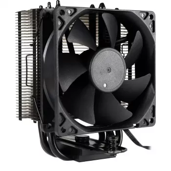Oro aušintuvas INTER-TECH 4P90 Pro Bulk, 92 mm ventiliatorius, hidraulinis guolis, 12 V, palaiko AM5/AM4/AMD ir kelis Intel lizdus, juodas