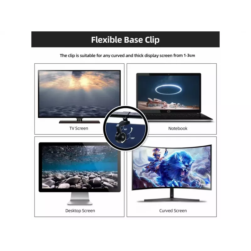 Equip Monitor USB LED lempa su lietimu