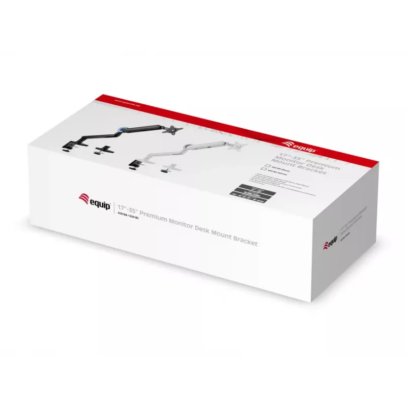 Equip 17–35 colių monitoriaus laikiklis ant stalo, Premium, juodas