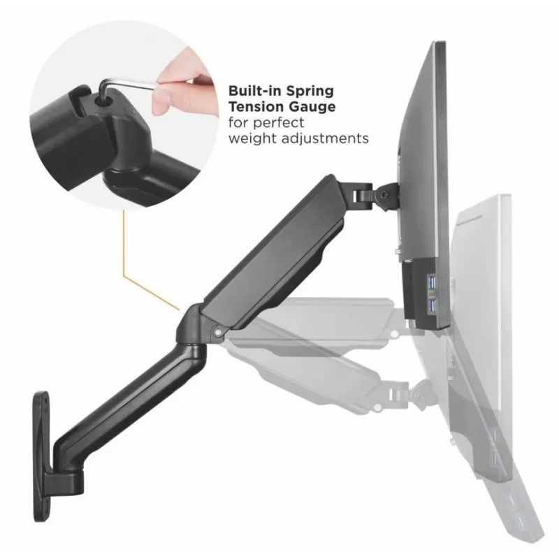 Equip 650138 dvigubas monitoriaus laikiklis ant sienos 17-32 colių