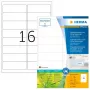 Lipnių etikečių lapai HERMA 10730 Balti 9,91x3,38 cm 1280 etikečių