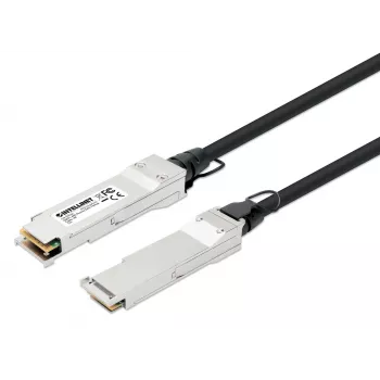 Intellinet 1m 40G QSFP+ pasyvus varinis Twinax kabelis 30AWG MSA suderinamas su QSFP-H40G-CU1M