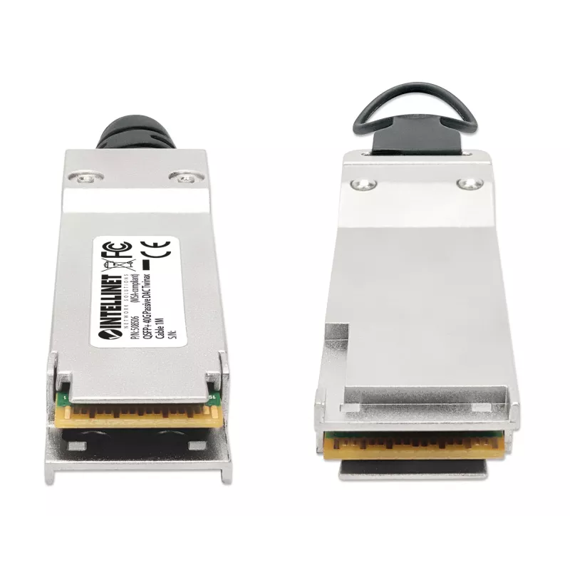 Intellinet 1m 40G QSFP+ pasyvus varinis Twinax kabelis 30AWG MSA suderinamas su QSFP-H40G-CU1M