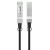 Intellinet 0,5 m 40G QSFP+ pasyvus vario Twinax kabelis 30AWG MSA QSFP-H40G-CU50CM suderinamas