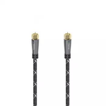Hama 00205078 koaksialinis kabelis 3 m F juoda, pilka