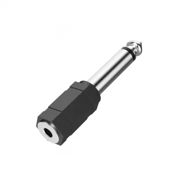 Hama adapteris 3,5mm lizdas – 6,3mm kištukas juodas sidabrinis 00205195