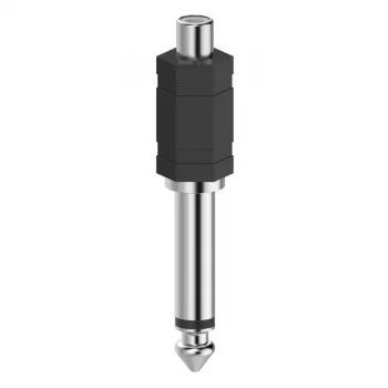 Hama 00205188 adapteris lizdų keitiklis RCA 6.3 mm juodas, sidabrinis