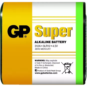 GP Super Alkaline 4.5V vienkartinė šarminė prizminė baterija