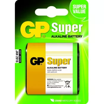 GP Super Alkaline 4.5V vienkartinė šarminė prizminė baterija