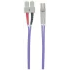 Intellinet Fiber Optic Patch Cable OM4 LC/SC 3m Violet Duplex Multimode 50/125 µm LSZH šviesolaidinis laidas, viso gyvenimo garantija
