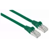 Intellinet tinklo jungiamasis kabelis, Cat7 kabelis/Cat6A kištukai, 7,5 m, žalias, varis, S/FTP, LSOH / LSZH, PVC, RJ45, auksuoti kontaktai, su apsauga nuo užkliuvimo, su gaubteliais, viso gyvenimo garantija