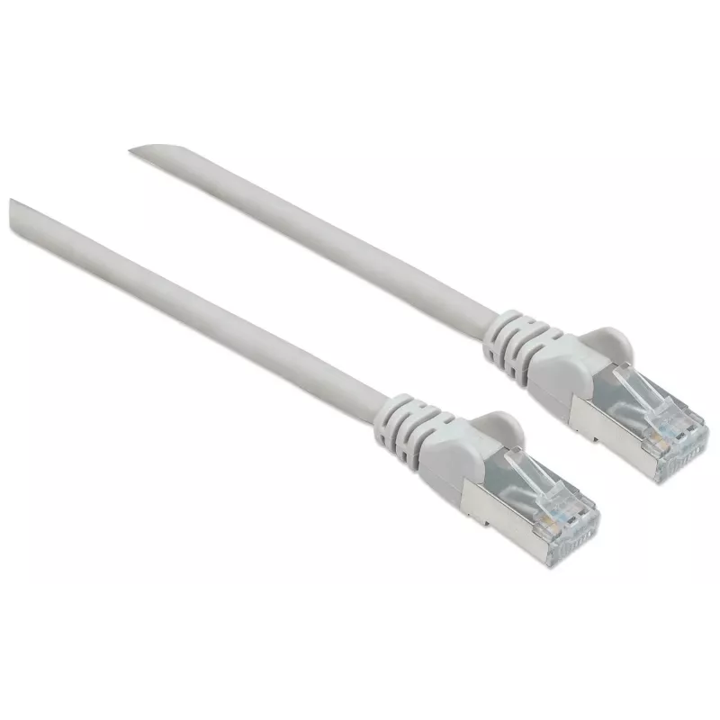 Intellinet Network Patch Cable, Cat7 kabelis su Cat6A kištukais, 20 m, Pilka, Varis, S/FTP, LSOH / LSZH, PVC, RJ45, Auksuoti kontaktai, Su apsauga nuo užkabinimo, Su gaubteliais, Viso gyvenimo garantija