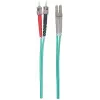 Intellinet šviesolaidinis jungiamasis laidas OM3, ST/LC, 2 m, žydras, duplex, daugiamodis, 50/125 µm, LSZH, viso gyvenimo garantija
