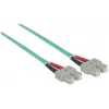 Intellinet Fiber Optic Patch Cable OM3 SC/SC 2m Aqua Duplex Multimode 50/125 µm LSZH