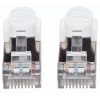 Intellinet tinklo jungiamasis laidas Cat7/Cat6A kištukai, 15 m, baltas, varinis, S/FTP, LSOH/LSZH, RJ45, auksuoti kontaktai, be užkliuvimo, su apsauginiu gaubteliu, viso gyvenimo garantija