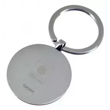 Rakto žiedas TROIKA VW VOLKSWAGEN KEYRING juodas sidabrinis metalas 37x74x7mm
