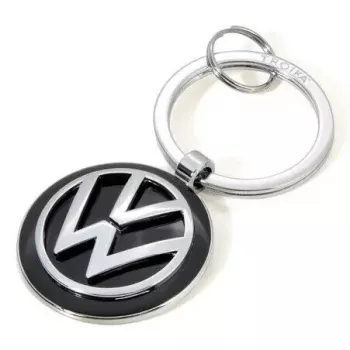 Rakto žiedas TROIKA VW VOLKSWAGEN KEYRING juodas sidabrinis metalas 37x74x7mm
