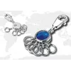 Raktų pakabukas TROIKA AROUND THE WORLD Mėlyna Sidabrinė Metalas 25x90x9mm