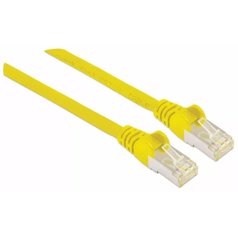 Intellinet Network Patch Cable Cat7/Cat6A 3m geltonas varinis S/FTP LSOH RJ45 auksuoti kontaktai