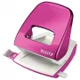 Leitz NeXXt WOW 5008 metalinis 2 skylučių perforatorius 30 lapų, rožinė/balta