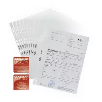 A4 dokumentų įdėklas Durable 2676-19, skaidrus, 100 vnt.