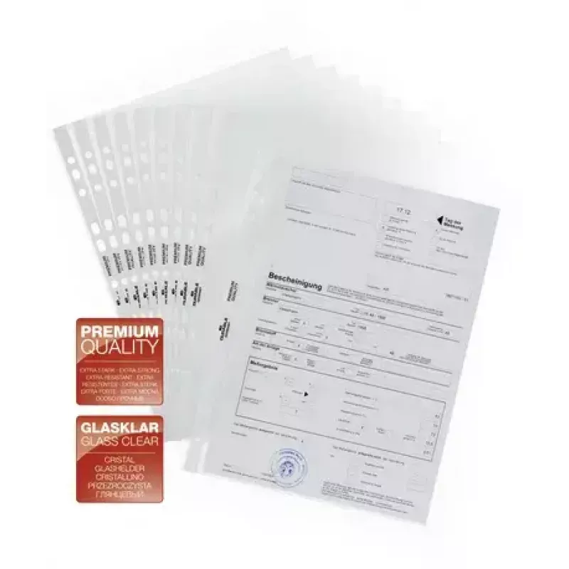 A4 dokumentų įdėklas Durable 2676-19, skaidrus, 100 vnt.