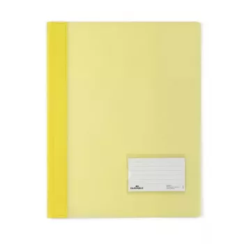 Durable 2680-04 dokumentų aplankas, A4, permatomas PVC, geltonas