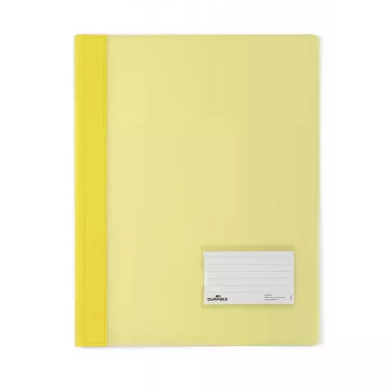 Durable 2680-04 dokumentų aplankas, A4, permatomas PVC, geltonas